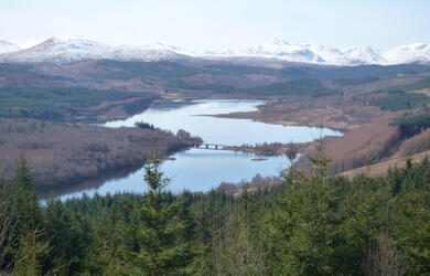 Loch Garry is famously shaped like the map of Scotland
