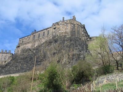 Edinburgh Castle from the Grassmarket